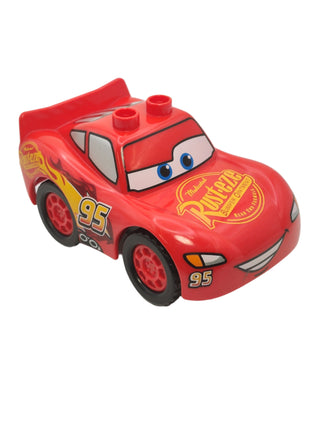 Duplo Lightning McQueen - Rust-eze Hood with Treaded Tires, crs021 Minifigure LEGO®