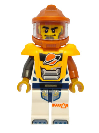 Male Astronaut - White Spacesuit with Bright Light Orange Armor, cty1709 Minifigure LEGO®