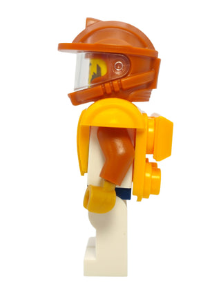 Male Astronaut - White Spacesuit with Bright Light Orange Armor, cty1709 Minifigure LEGO®