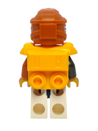 Male Astronaut - White Spacesuit with Bright Light Orange Armor, cty1709 Minifigure LEGO®