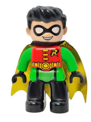 Duplo Figure Robin, 47394pb285 Minifigure LEGO® Like New with Cape