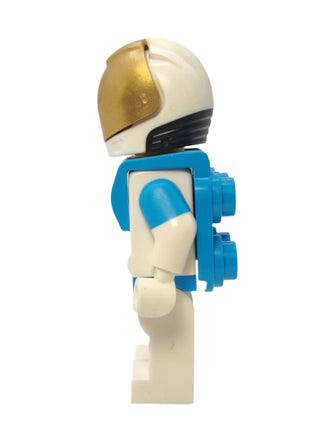 Lunar Research Astronaut - White and Dark Azure Suit and Metallic Gold Visor, cty1423 Minifigure LEGO®