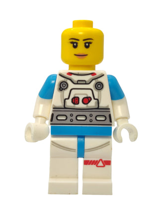 Lunar Research Astronaut - White and Dark Azure Suit and Metallic Gold Visor, cty1423 Minifigure LEGO®