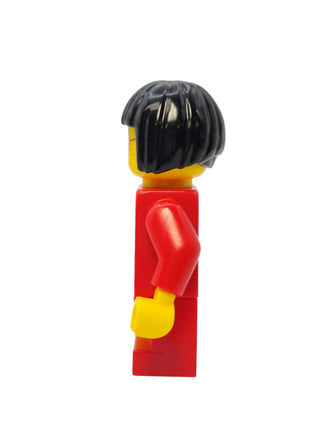 Girl Child - Red Shirt with Bows and Flowers, hol222 Minifigure LEGO®