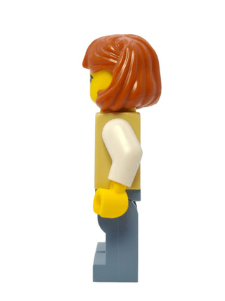 Lunar New Year Parade Spectator Female - Tan Knit Argyle Sweater Vest, hol311 Minifigure LEGO®