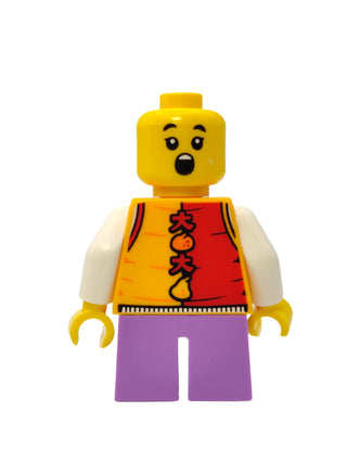 Girl Child - Red and Bright Light Orange Jacket, hol308 Minifigure LEGO®