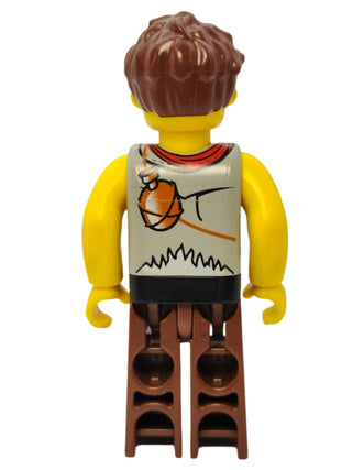 Jake - Light Gray Torso and Brown Legs, cre002 Minifigure LEGO®