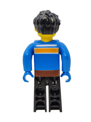 Max - Blue Torso and Black Legs, cre003 Minifigure LEGO®