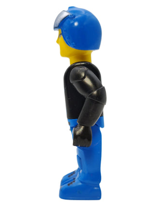 Police (Female) - Black Jacket and Blue Helmet, js005 Minifigure LEGO®