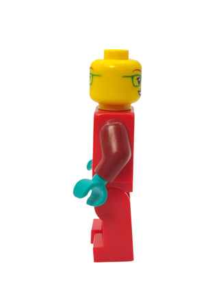 Freya McCloud - Stuntz Driver with Dark Red Jumpsuit with Flames, cty1351 Minifigure LEGO®