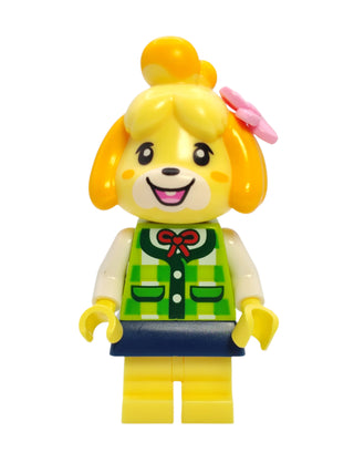 Isabelle - Plaid Vest with Dark Blue Skirt, ani003 Minifigure LEGO® Like New