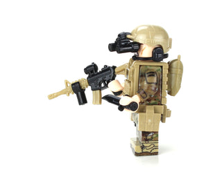 Army Ranger OCP SF Soldier Custom Minifigure, BB40 Custom minifigure Battle Brick