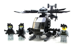 AH-6 Little Bird (3 Mini-Figures) Building Kit Battle Brick