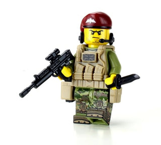 British Paratrooper Custom Minifigure Custom minifigure Battle Brick   