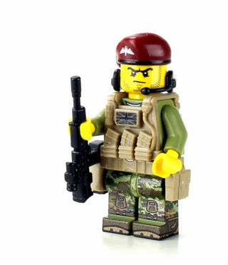 British Paratrooper Custom Minifigure Custom minifigure Battle Brick   