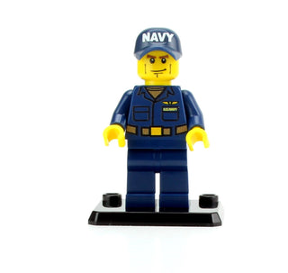 Collectible Navy Crew Member Coveralls Custom Minifigure, BB59 Custom minifigure Battle Brick