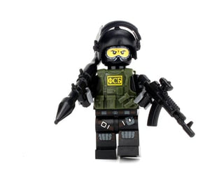 Russian FSB Spetsnaz Alpha Group Custom Minifigure, BB44 Custom minifigure Battle Brick