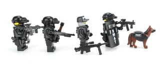 Police Swat Team made with real LEGO® minifigures Building Kit Battle Brick