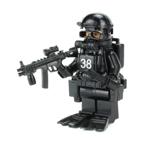Navy SEAL Special Forces Diver Custom Minifigure, BB68 Custom minifigure Battle Brick