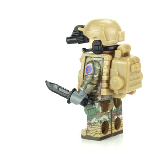 Army OCP Infantry 10th Mountain Minifigure, BB31 Custom minifigure Battle Brick