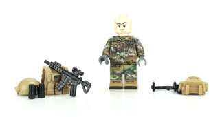 Army OCP Infantry 10th Mountain Minifigure, BB31 Custom minifigure Battle Brick