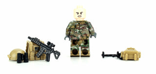 Army OCP Infantry 10th Mountain Minifigure, BB31 Custom minifigure Battle Brick