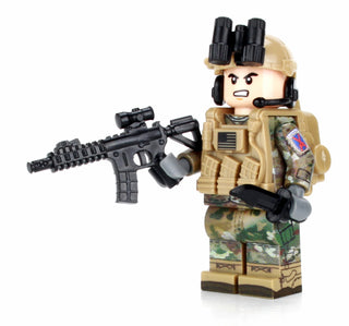 Army OCP Infantry 10th Mountain Minifigure, BB31 Custom minifigure Battle Brick