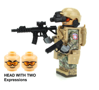 Army OCP 82nd Airborne Custom Minifigure, BB65 Custom minifigure Battle Brick