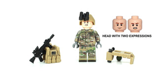 Army OCP 101st Airborne Minifigure, BB28 Custom minifigure Battle Brick