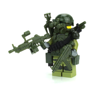 Special Forces Green Commando Custom Minifigure, BB27 Custom minifigure Battle Brick