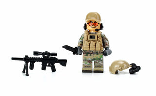 Army Special Forces Sniper OCP Minifigure, BB84 Custom minifigure Battle Brick
