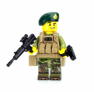 British Royal Marines Commando Custom Minifigure, BB70 Custom minifigure Battle Brick