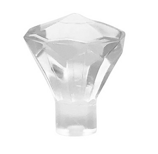 Rock 1x1 Jewel 24 Facet - Part # 30153 Part LEGO® Trans-Clear