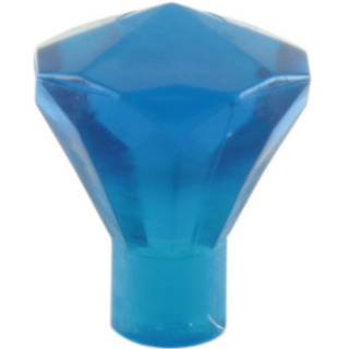 Rock 1x1 Jewel 24 Facet - Part # 30153 Part LEGO® Trans-Dark Blue