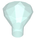 Rock 1x1 Jewel 24 Facet - Part # 30153 Part LEGO® Trans-Light Blue