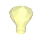 Rock 1x1 Jewel 24 Facet - Part # 30153 Part LEGO® Trans-Neon Green