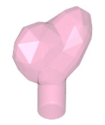 Rock 1x1 Jewel Heart Shaped, Part# 15745 Part LEGO® Trans-Dark Pink