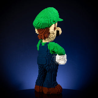 Italian Ghost Hunter Life-Sized Sculpture Building Kit Bricker Builds