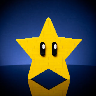 Yellow Star Life-Sized Sculpture Building Kit Bricker Builds