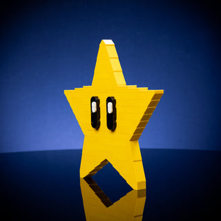 Yellow Star Life-Sized Sculpture Building Kit Bricker Builds