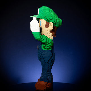 Italian Ghost Hunter Life-Sized Sculpture Building Kit Bricker Builds