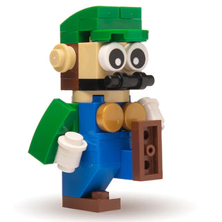 Green Plumber Building Figure Building Kit B3 Customs