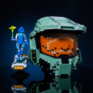 Spartan 117 Life-Sized Helmet Building Kit Bricker Builds
