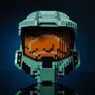 Spartan 117 Life-Sized Helmet Building Kit Bricker Builds
