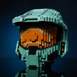 Spartan 117 Life-Sized Helmet Building Kit Bricker Builds