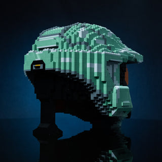 Spartan 117 Life-Sized Helmet Building Kit Bricker Builds