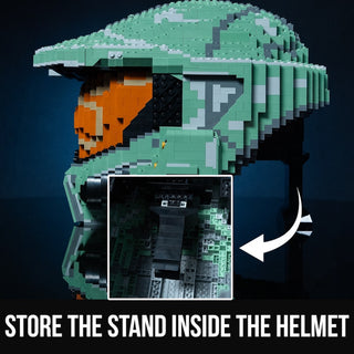 Spartan 117 Life-Sized Helmet Building Kit Bricker Builds