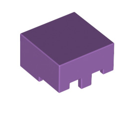 Minecraft, Helmet Rectangular, Part# 19730 Part LEGO® Medium Lavender (Enchanted)