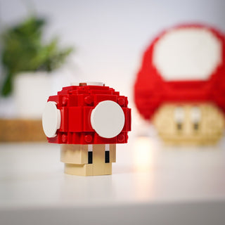 Mini Red Mushroom Building Kit Bricker Builds