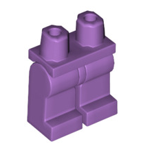 Minifigure, Hips and Legs Plain, Part# 970c00 Part LEGO® Medium Lavender  